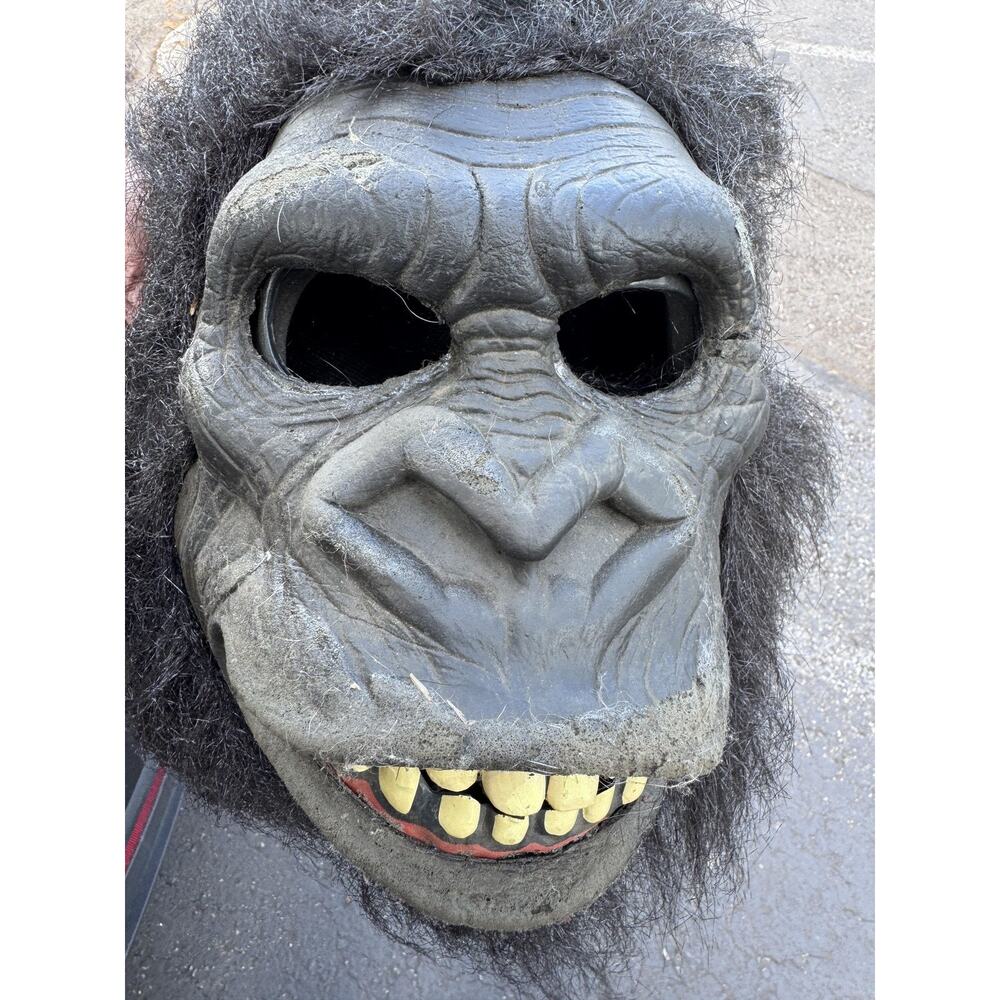Vintage Spirit Halloween Gorilla Mask Adult Latex‎ Monster Costume 2000s